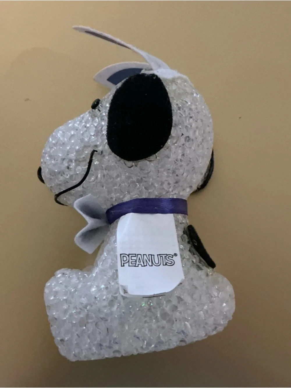 Bunny Ears Peanuts Snoopy Decorative Light Up Figurine